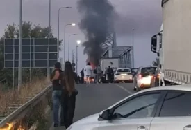 GORI KAMION NA RAČI Mostom se širi gust dim, vozačima se savjetuju alternativni pravci