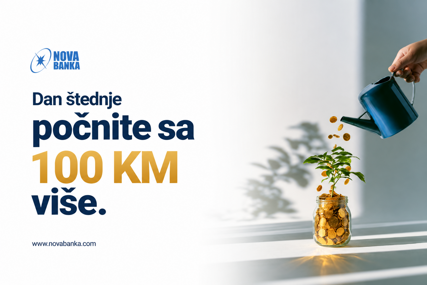 Dan štednje počnite sa 100 KM više: Nova banka podstiče građane da naprave prvi korak ka štednji